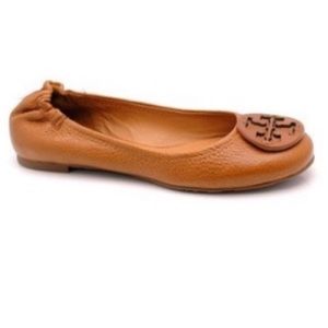 Tory Burch pebbled Reva Flats- size 6 used